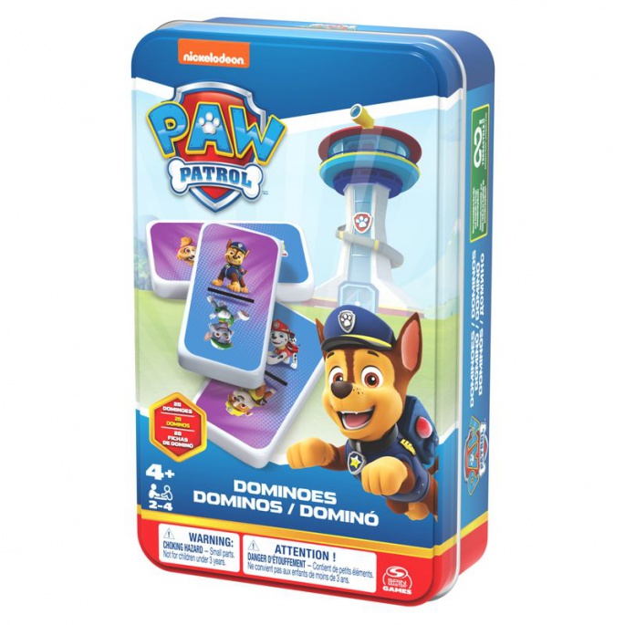 Spin Master Games Paw Patrol domino u limenoj kutiji