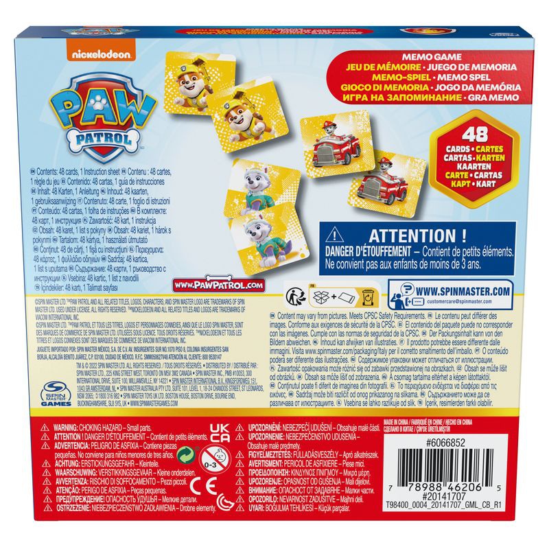 Spin Master Games Paw Patrol pexeso