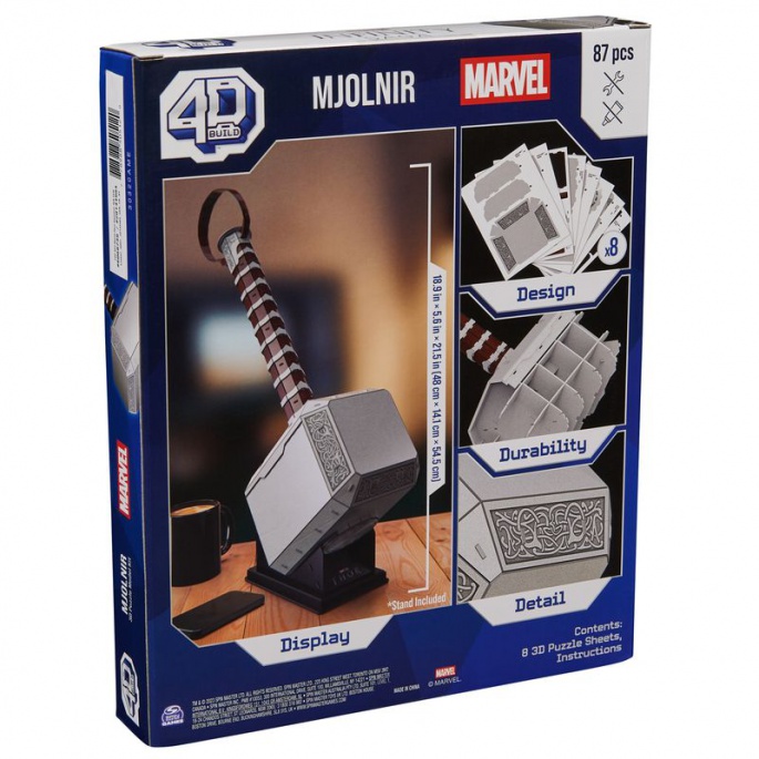 Marvelov 3D puzzle Thorov čekić