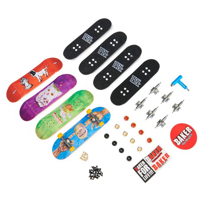 Tech Deck fingerboard četveropak Baker