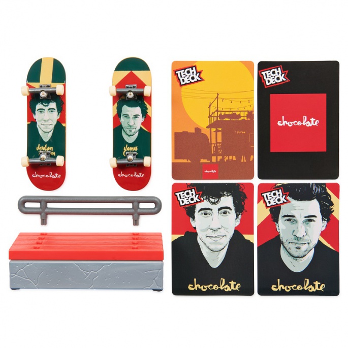 Tech Deck fingerboard dvostruki paket s preprekom VS Series Chocolate