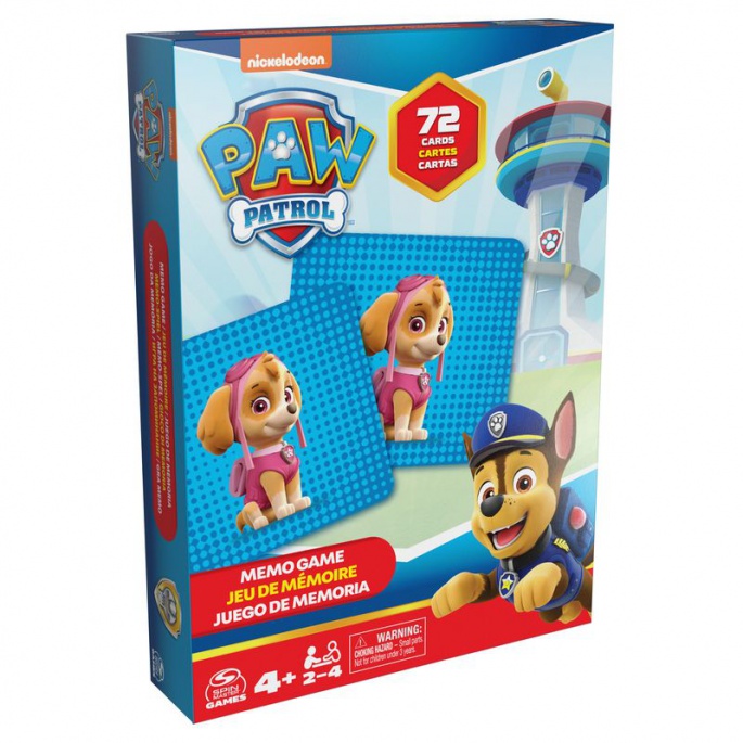 Spin Master Games Paw Patrol pexeso 72 karte