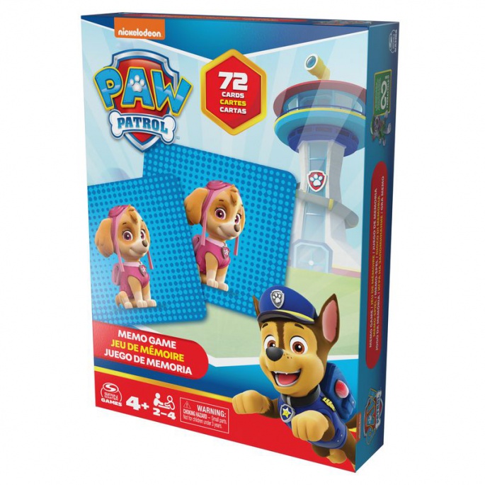 Spin Master Games Paw Patrol pexeso 72 karte