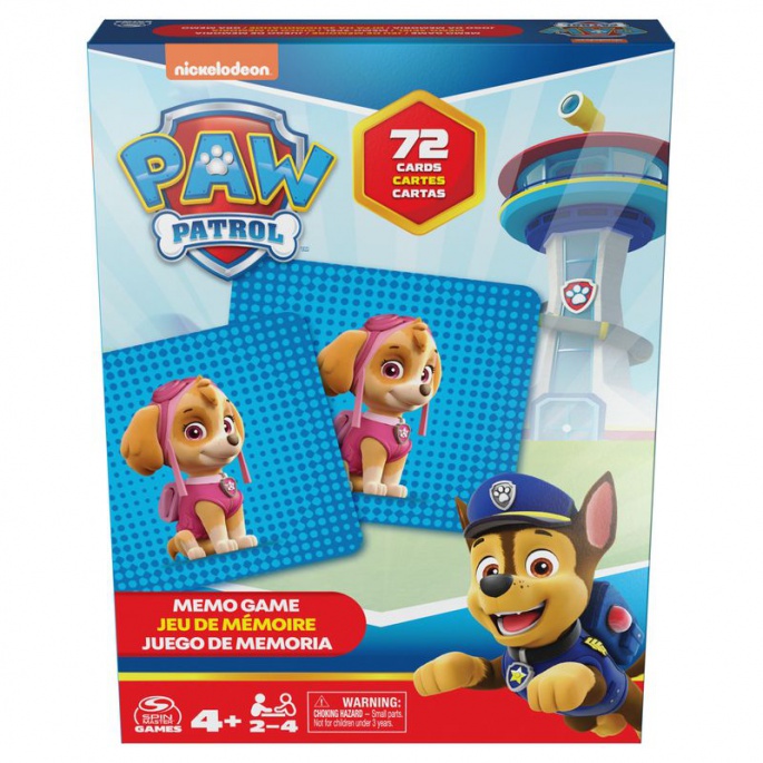 Spin Master Games Paw Patrol pexeso 72 karte