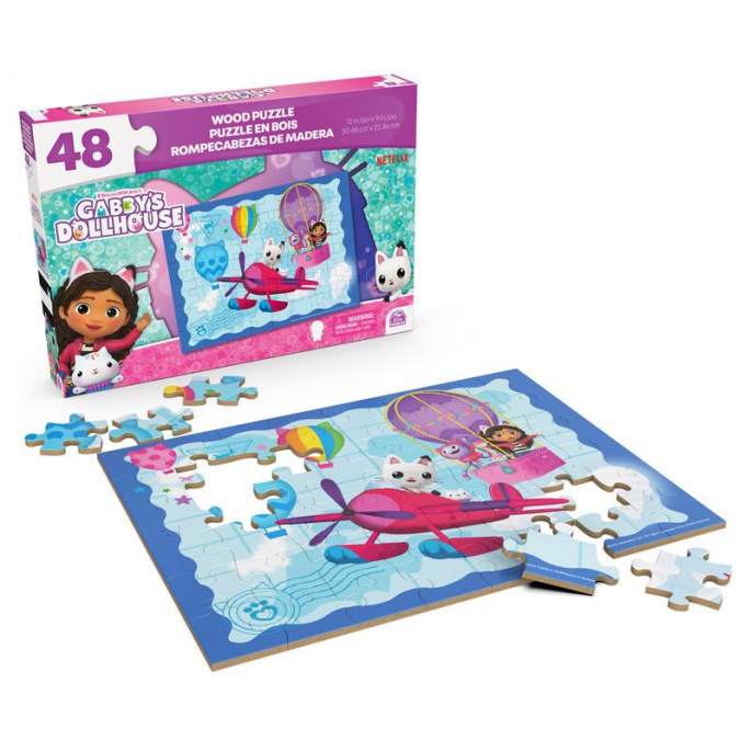 Spin Master Games Gabby’s dollhouse drvena slagalica od 48 dijelova