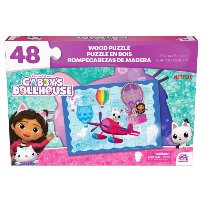 Spin Master Games Gabby’s dollhouse drvena slagalica od 48 dijelova