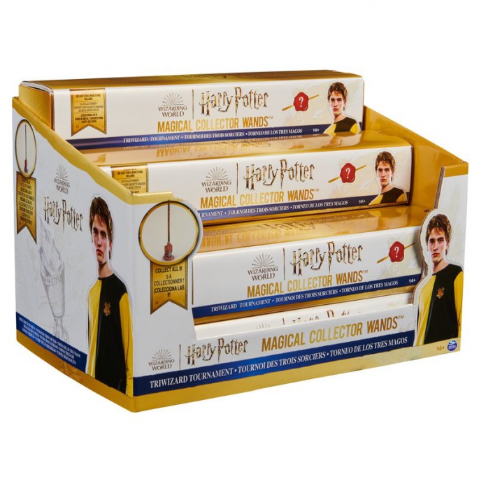 Harry Potter kolekcionarski štapić s postoljem 2C Cedric Diggory