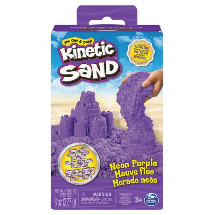 Kinetic Sand ljubičasti tekući pijesak u kutiji