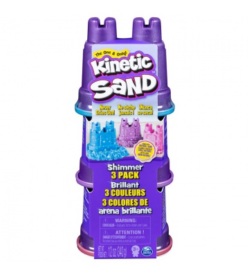 Kinetic Sand tri čašice sjajnog pijeska