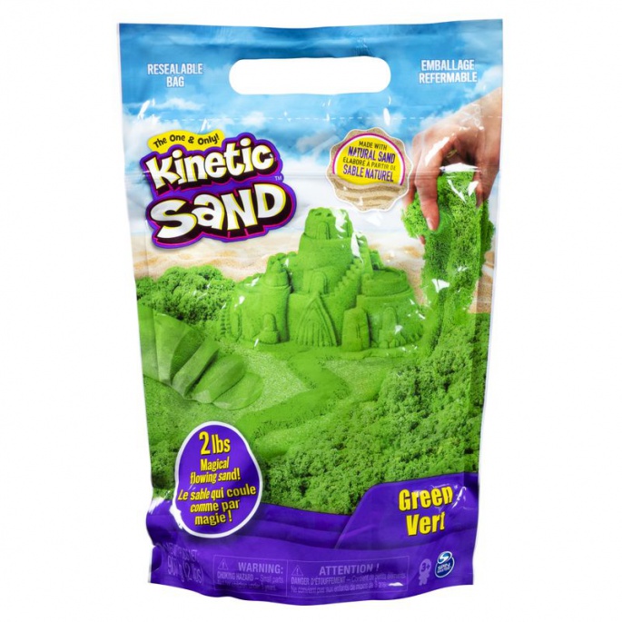 Kinetic Sand pakiranje sa zelenim tekućim pijeskom 0,9 kg