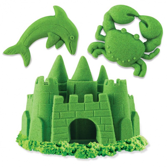 Kinetic Sand pakiranje sa zelenim tekućim pijeskom 0,9 kg