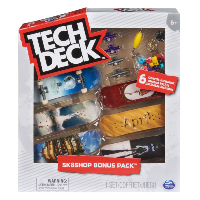 Tech Deck skateshop 6ks s příslušenstvím April