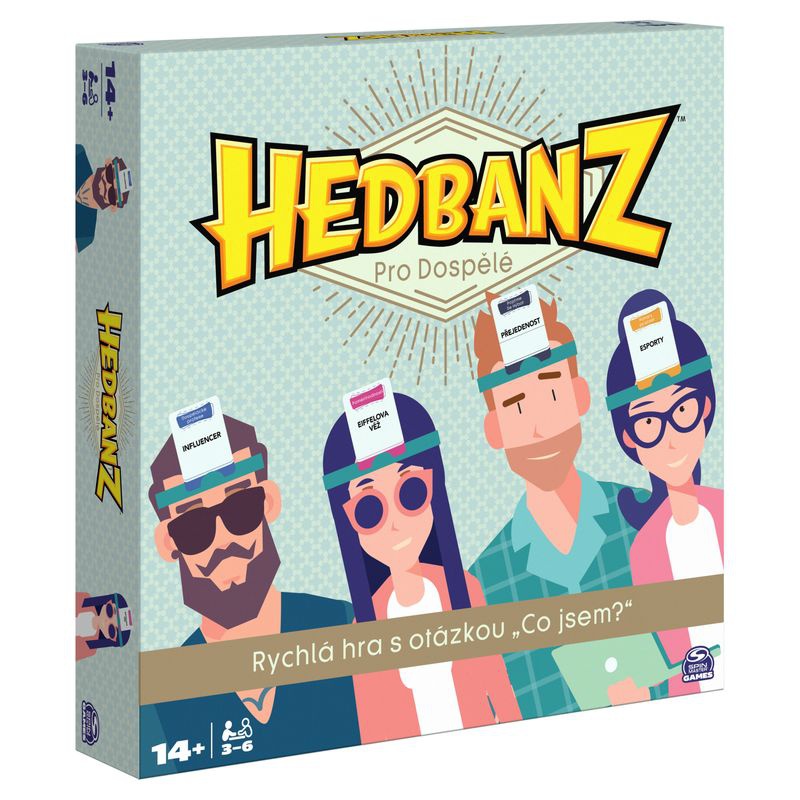 Spin Master Games Hedbanz Hra pro dospělejší - česká verze