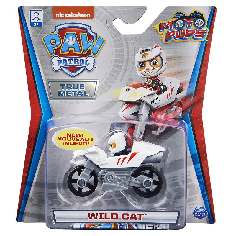 Tlapková patrola kovové autíčko 1:55 moto pups Wild Cat