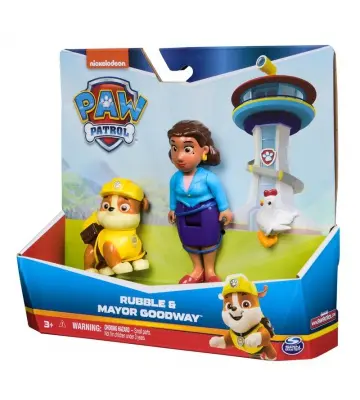 PAW Patrol Bürgermeisterin Gutherz mit Figur Rubble