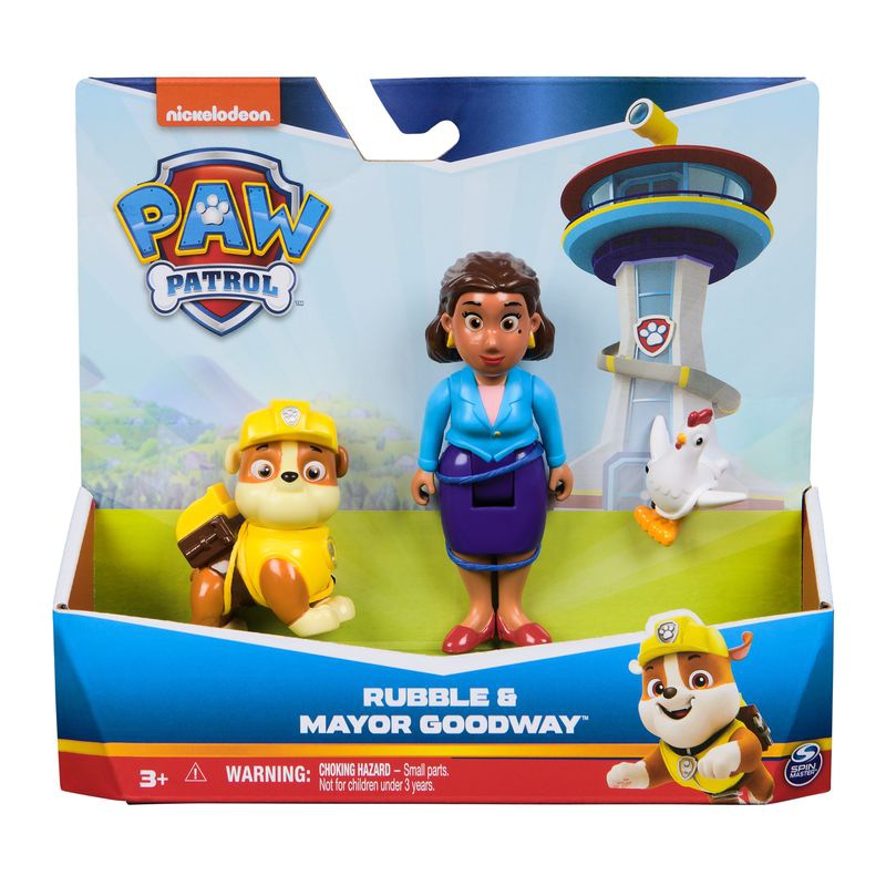 Paw Patrol borgmästare Goodway med figur Rubble