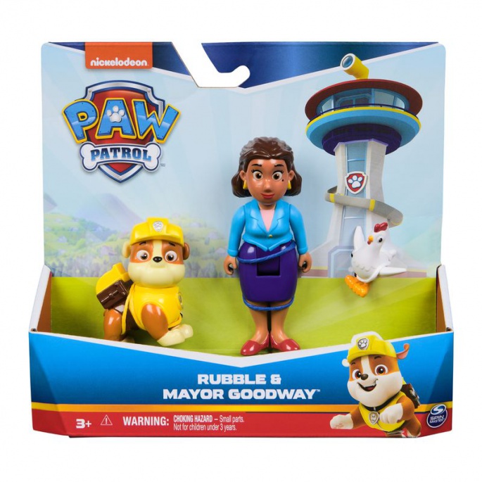 Paw Patrol borgmästare Goodway med figur Rubble