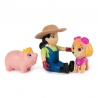 Paw Patrol bondgårdsbrukare Yumi med figur Skye