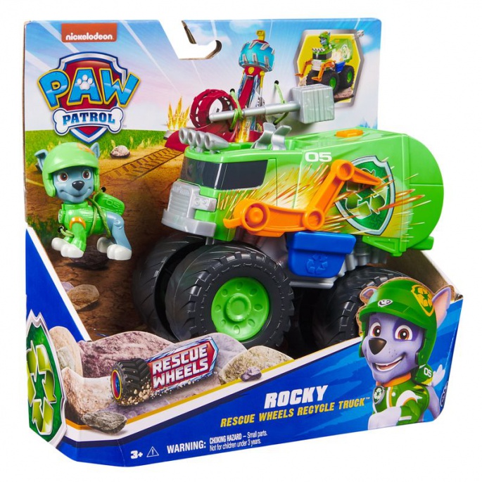 Paw Patrol Rescue Wheels tematiskt fordon Rocky