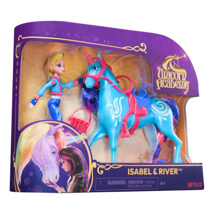 Unicorn Academy figurer Isabel och River 11 cm