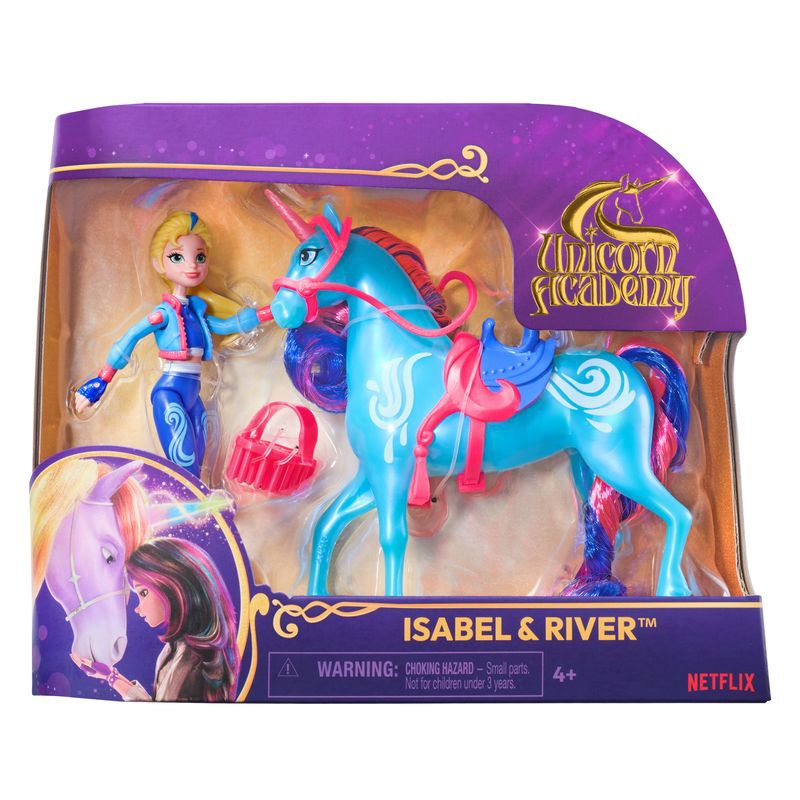 Unicorn Academy figurer Isabel och River 11 cm