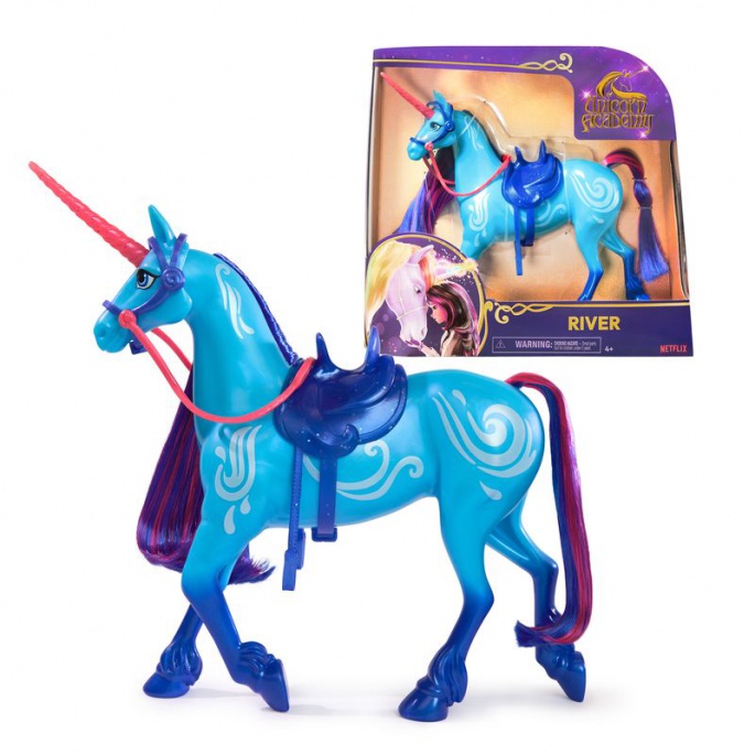 Unicorn Academy borstande enhörning River 28 cm