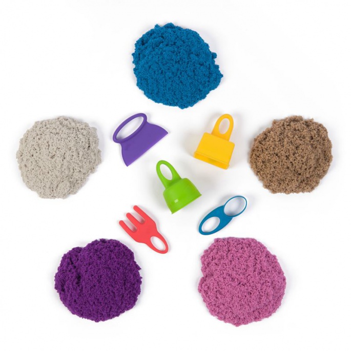 Kinetic Sand resväska med tillbehör