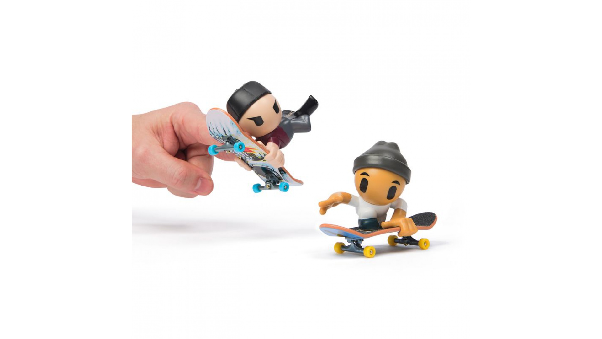 Levně Tech Deck SK8 Crew fingerboard s figurkou dvojbalení šedá čepice a černá kšiltovka
