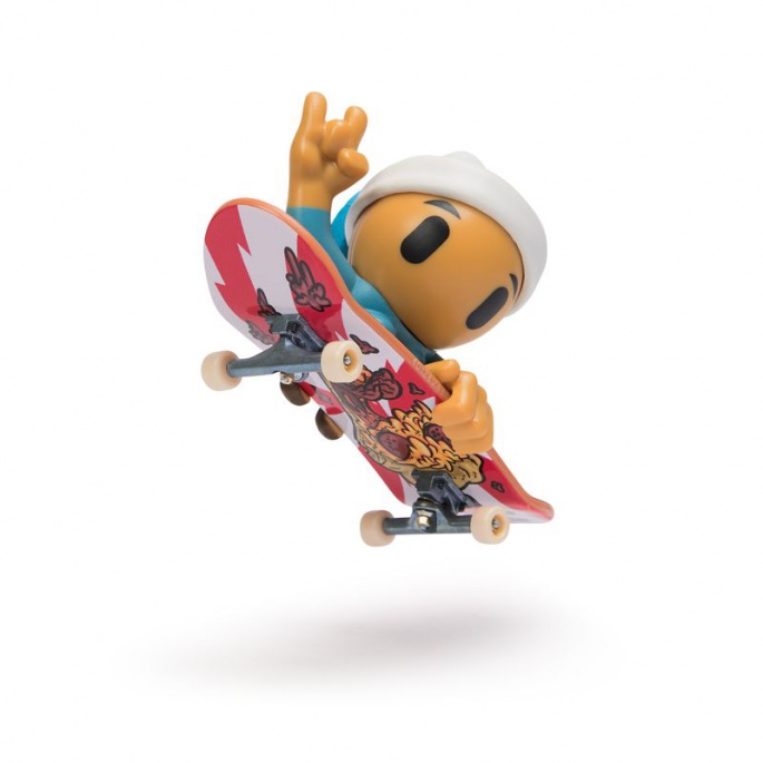 Tech Deck SK8 Crew Fingerboard figurás dupla csomag fehér sapkával és szürke fejhallgatóval