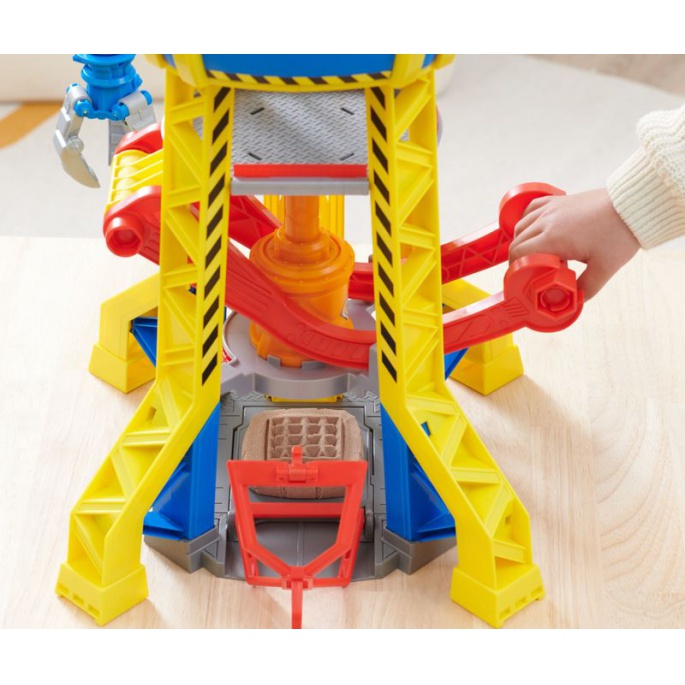 Paket: Rubble och hans lag interaktiv kran med ljud 60 cm + grundfordon Rubble