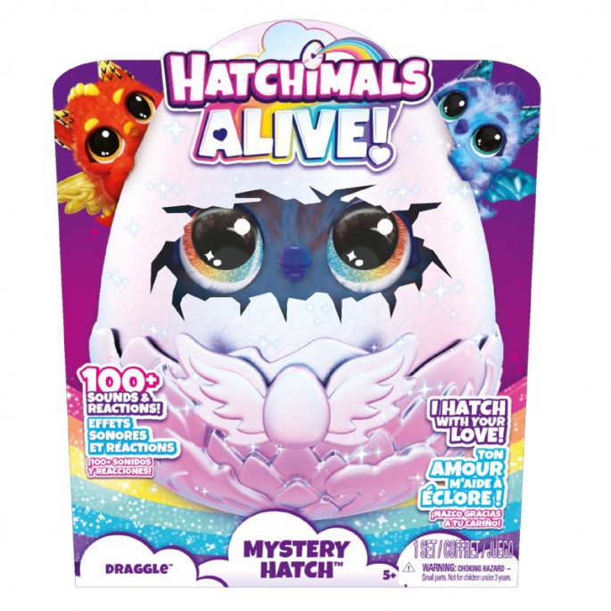 Akce 1+1: Hatchimals líhnoucí se interaktivní dráček + figurka Gábi v domečku ZDARMA