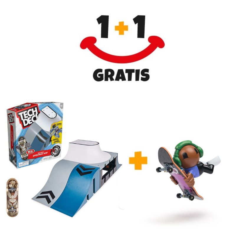 Akce 1+1: Tech Deck Xconnect Speed wave + SK8 Crew fingerboard s figurkou ZDARMA