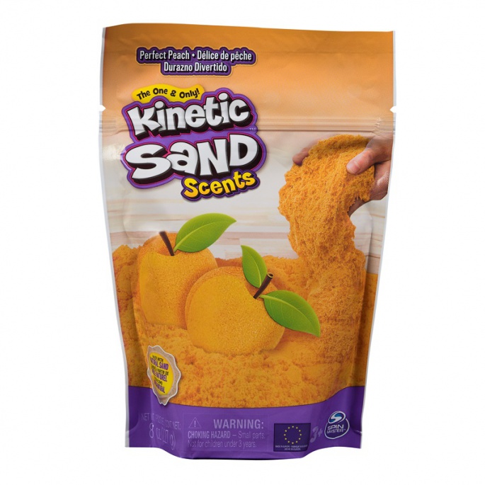 Kinetic Sand voňavý tekutý písek broskev