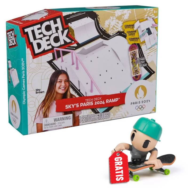 Akce 1+1: Tech Deck olympijský park Sky Brown + SK8 Crew fingerboard s figurkou ZDARMA