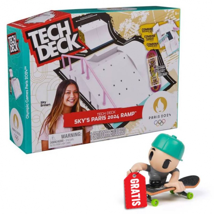 Akce 1+1: Tech Deck olympijský park Sky Brown + SK8 Crew fingerboard s figurkou ZDARMA