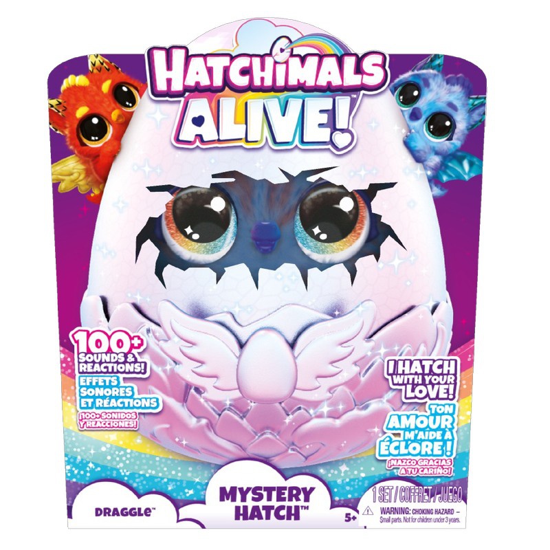 AKCE 1+1: Hatchimals líhnoucí se zvířátko dráček + sourozenci ve vajíčku s doplňky ZDARMA