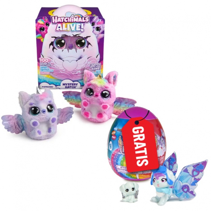 AKCE 1+1: Hatchimals líhnoucí se zvířátko jednorožec + sourozenci ve vajíčku ZDARMA
