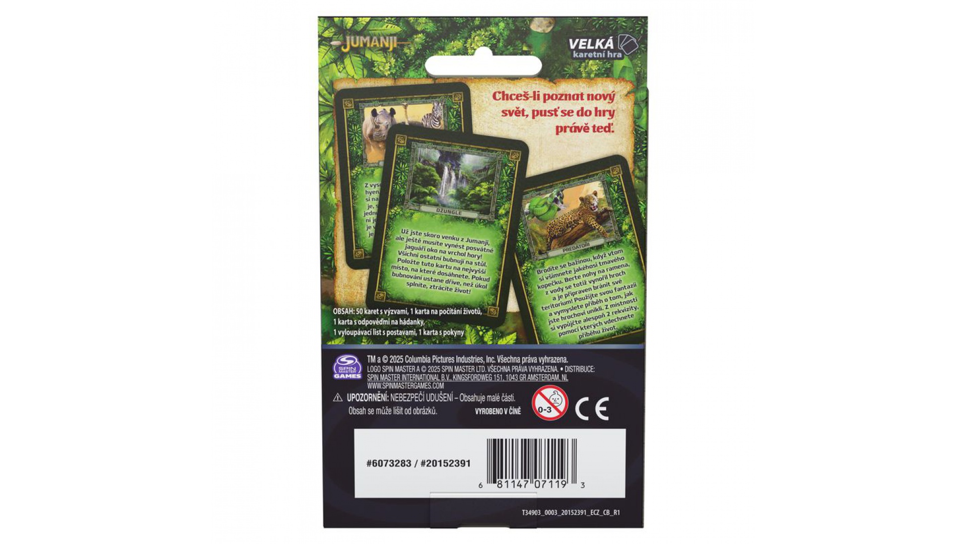 Spin Master Games Kartová hra Jumanji - česká verzia