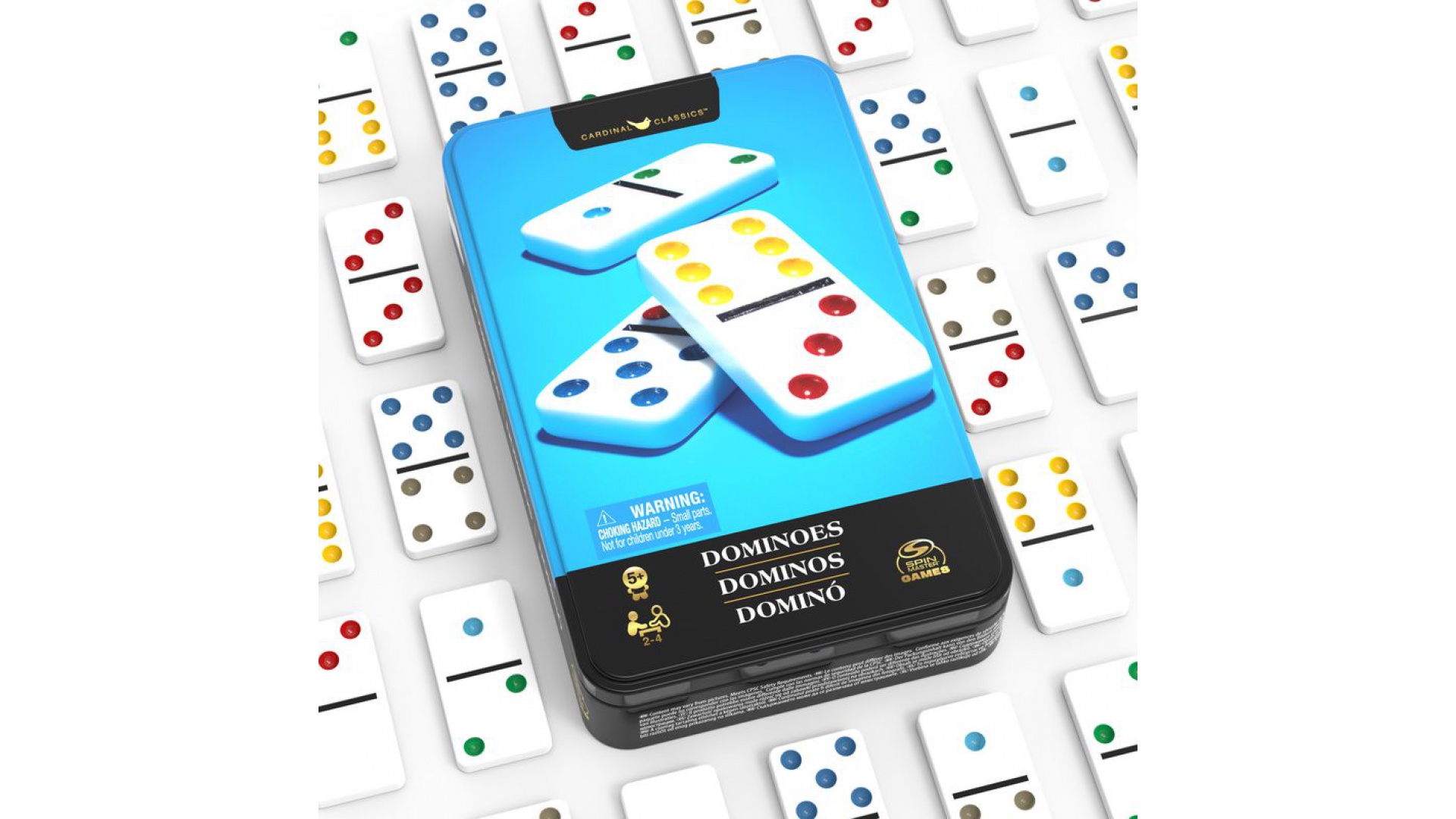 Spin Master Games domino v plechovej krabičke