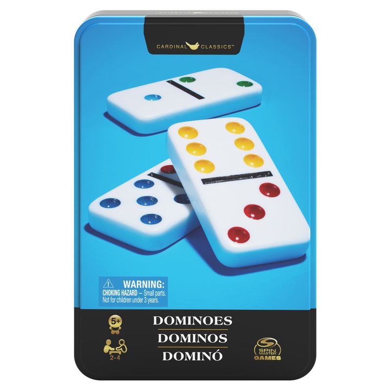 Spin Master Games domino i plåtburk