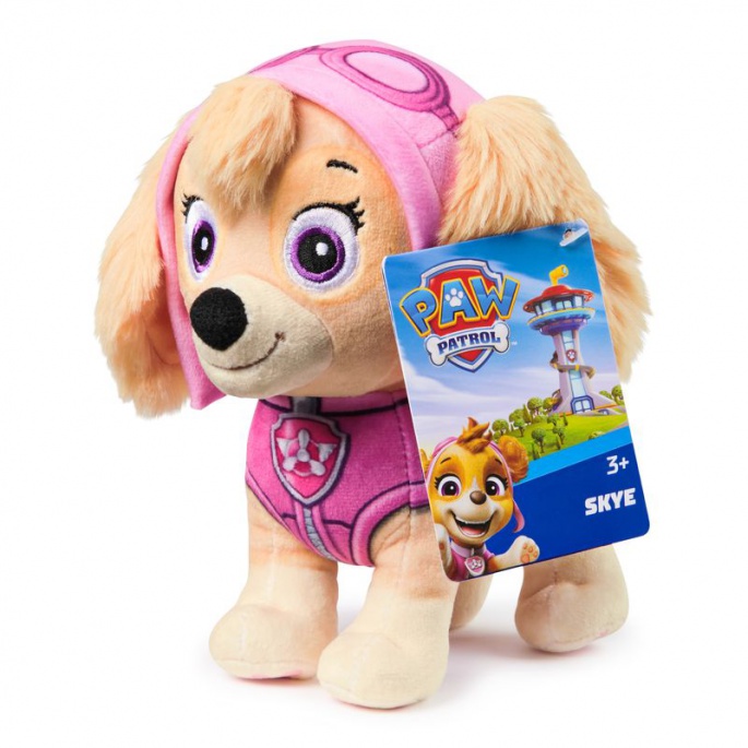 Paw Patrol grundläggande mjukisdjur Skye 18 cm