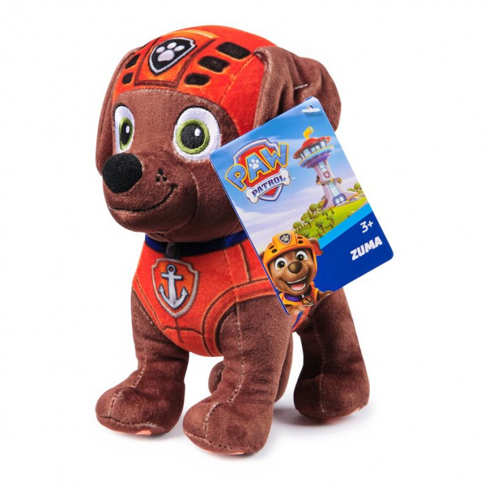 Paw Patrol grundläggande plysch Zuma 18 cm