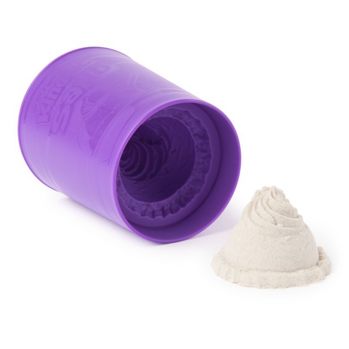 Kinetic Sand vit glass i tub