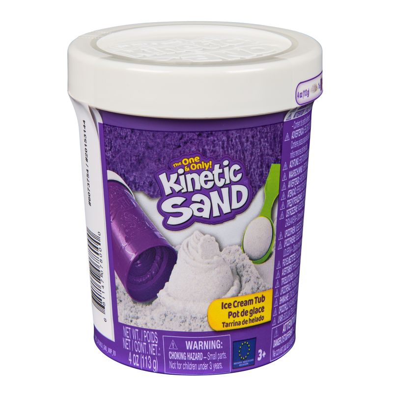 Kinetic Sand vit glass i tub