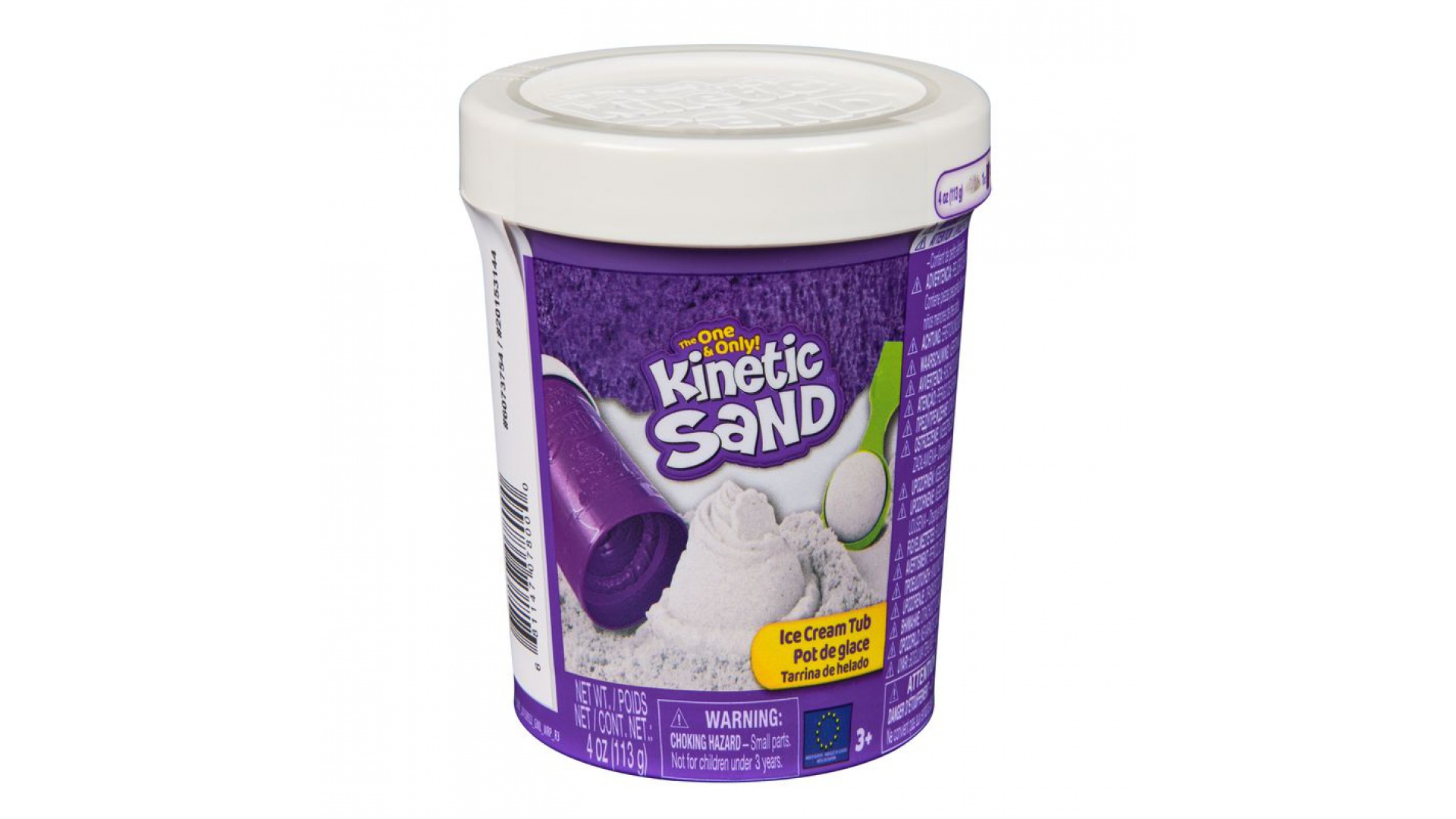 Levně Kinetic Sand bílá zmrzlina v tubě