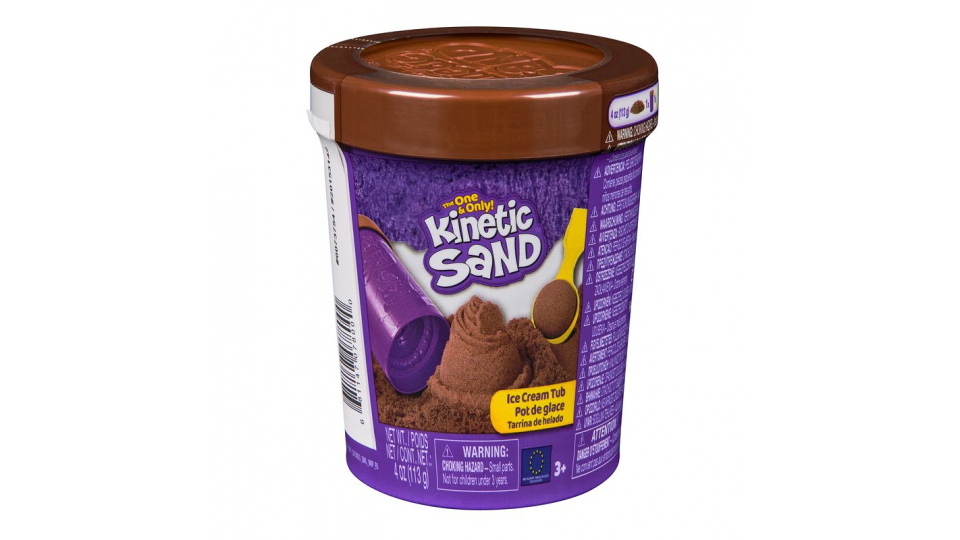 Levně Kinetic Sand hnědá zmrzlina v tubě