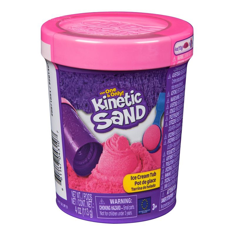 Kinetic Sand rosa glass i tub