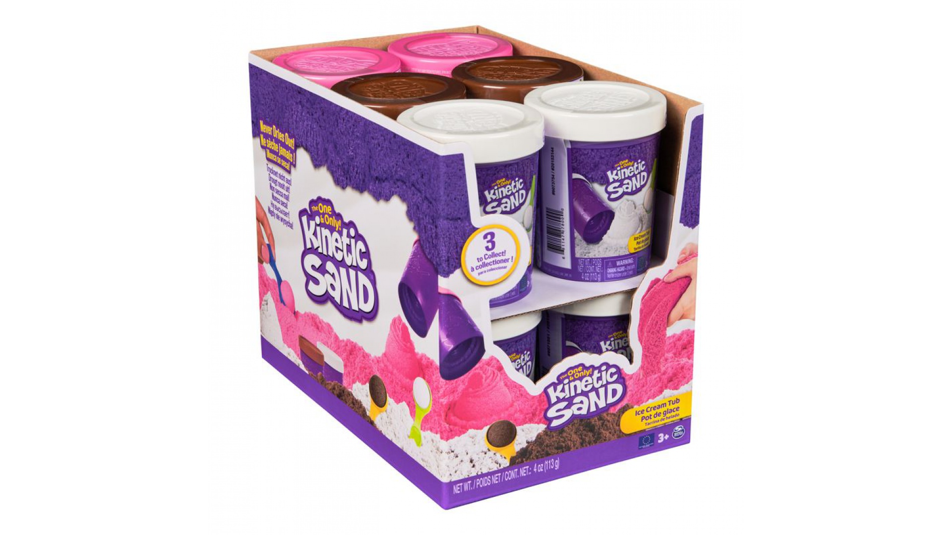 Ružová zmrzlina v tube Kinetic Sand