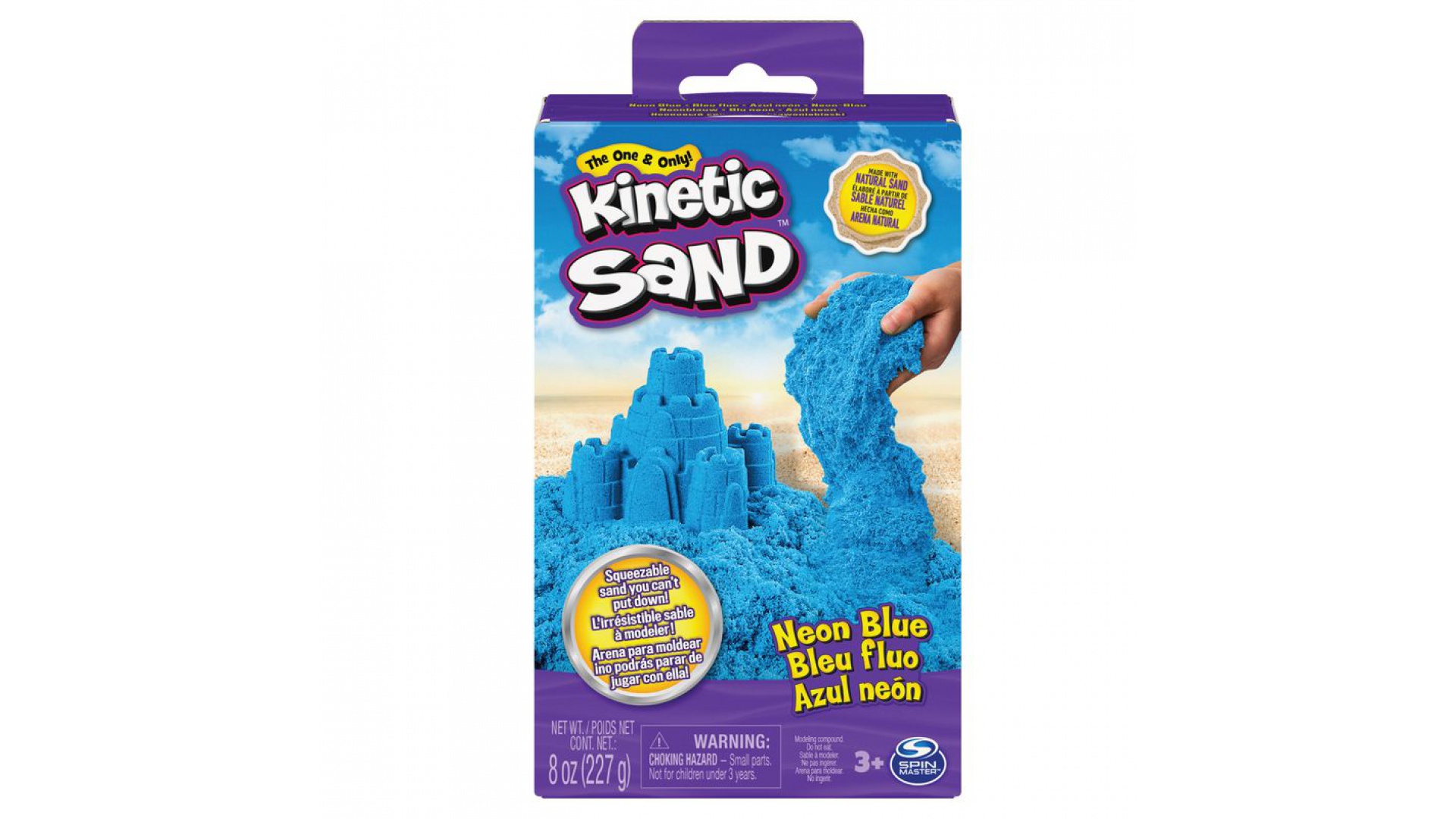 Levně Kinetic Sand neonově modrý písek