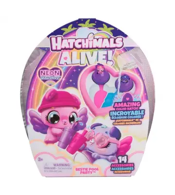 Hatchimals festa in piscina degli animali